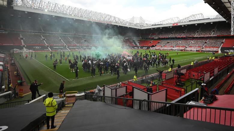 Manchester United Fans Mount Protest Against US Owners Ahead Of Liverpool Game