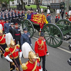 Queen Elizabeth II's Coffin Carried On 123-Year-Old Gun Carriage