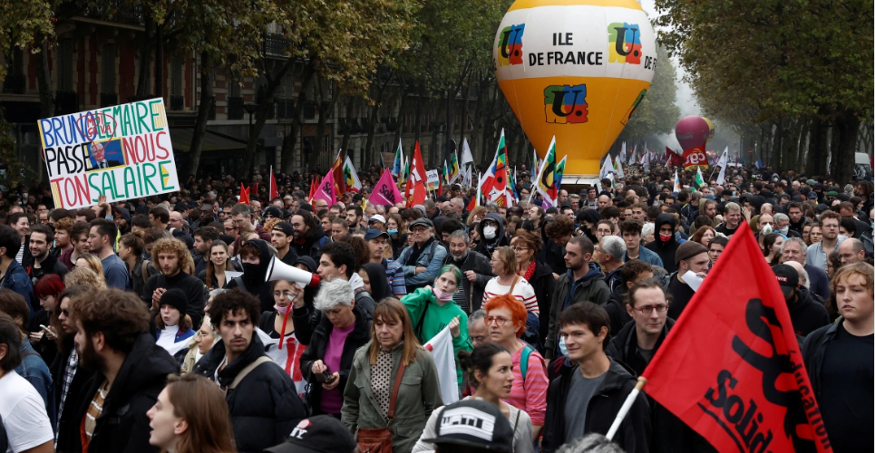 Workers Take To Streets Across France For Higher Wages