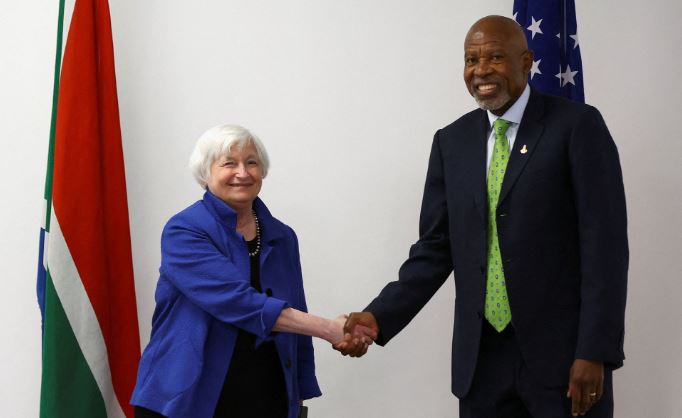 Yellen To Meet With Donors, Private Sector On South Africa's Energy Transition