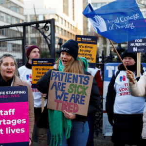 British Workers Stage Largest Strike In History Of Health Service