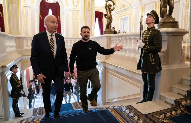 Joe Biden Pledges 'Unwavering' Support On Surprise Kyiv Visit