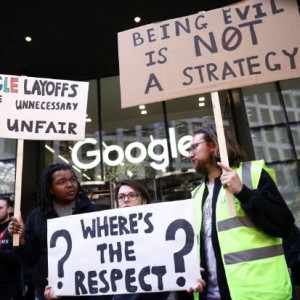 Google Workers In London Stage Walkout Over Job Cuts
