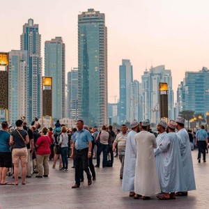 Why do 73% of workers in the UAE aspire to extend their stay?
