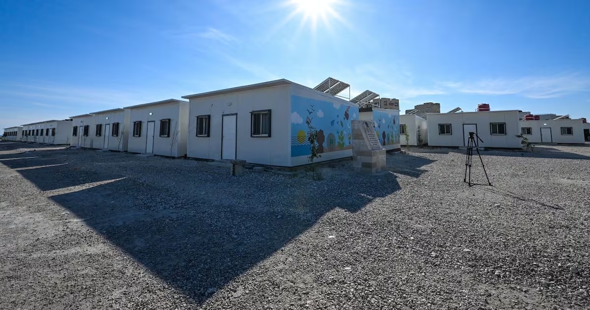  UAE unveils 300 housing units in Syria for earthquake victims.