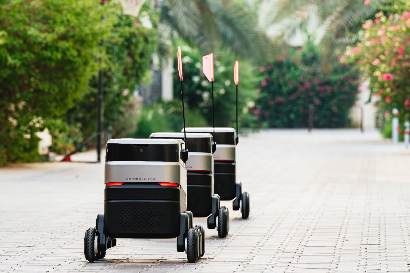 The Sustainable City Dubai launches delivery robots with Dubai Future Labs & Lyve Global.