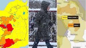 Multi-hazard Weather Event Hits UK and Ireland as Snow Accumulates Thick and Fast